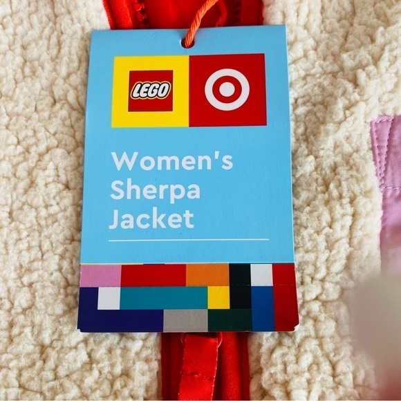 Lego x Target New Size S Contrast Pocket Sherpa Jacket Cream New Limited Edition - Picture 10 of 11